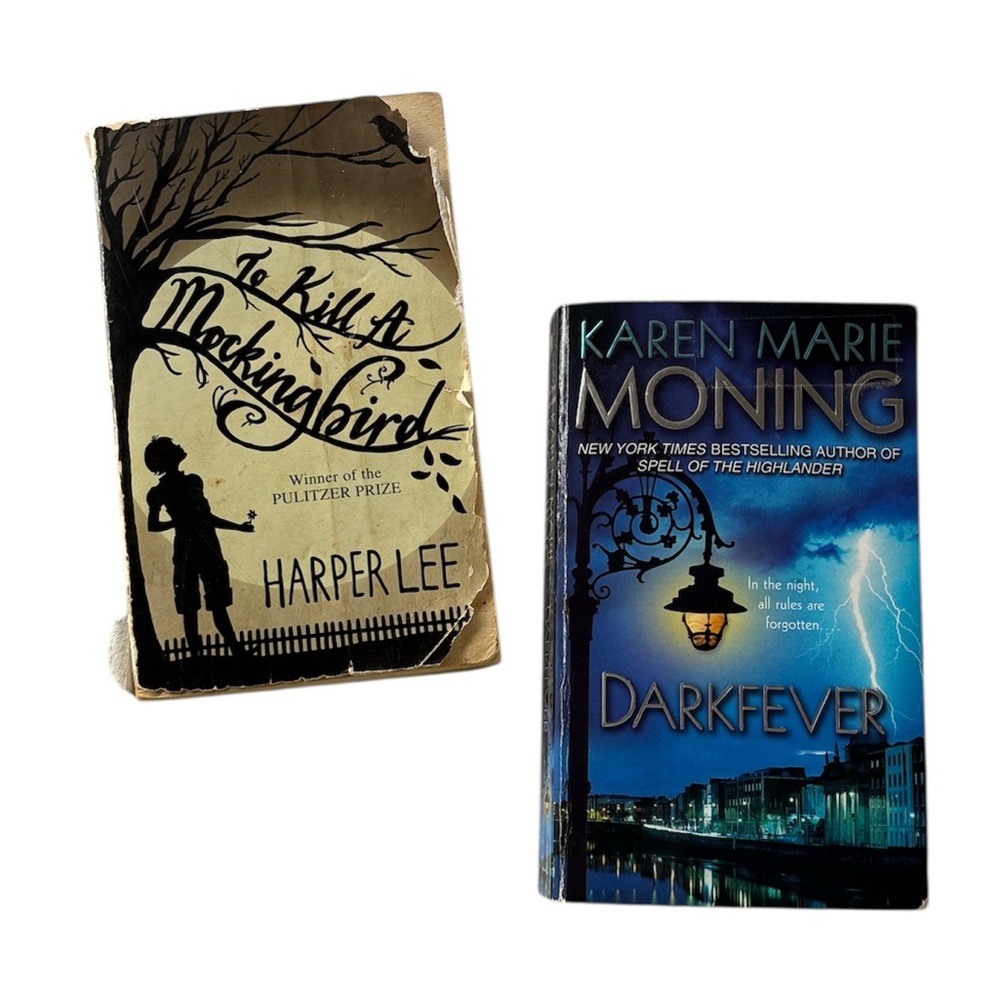 Set Of Two Paperback Books - To Kill a Mockingbird and Darkfever